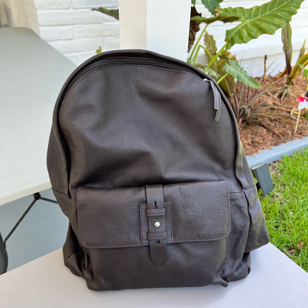 Cole Haan brown leather backpack NWT